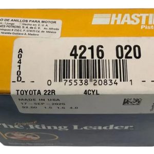 Anillos Mazda Mpv 2.6l Toyota Pickup 2.4l L4 85-95